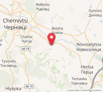 Map of Mamornytsia, Chernivtsi
