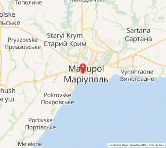 Map of Marioupol, Donetsk