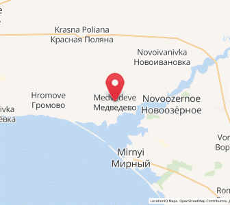 Map of Medvedevo, Crimea
