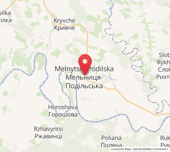 Map of Melnytsia-Podilska, Ternopil