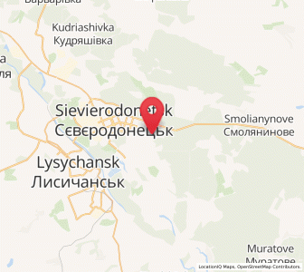 Map of Metolkine, Luhansk