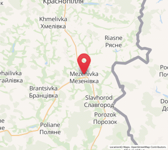 Map of Mezenivka, Sumy
