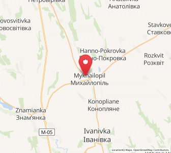 Map of Mykhaïlopil, Odessa