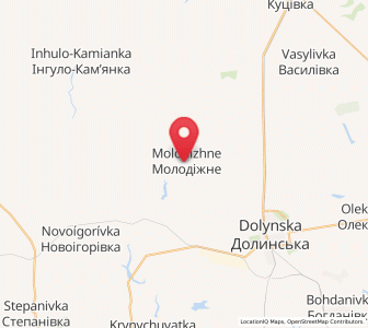 Map of Molodijné, Kirovohrad