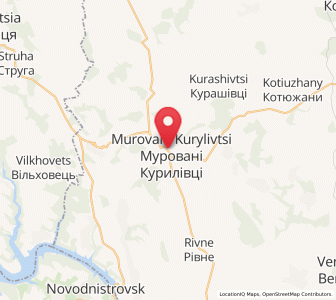 Map of Mourovani Kourylivtsi, Vinnytsia