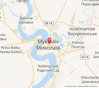 Map of Mykolaïv, Mykolaiv