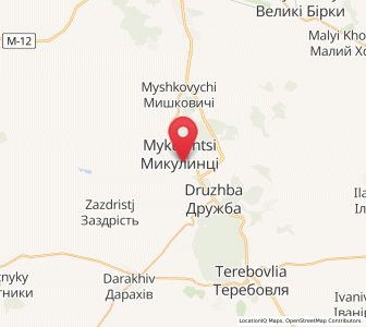 Map of Mykoulyntsi, Ternopil