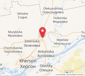 Map of Naddniprianské, Kherson