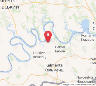 Map of Nahoriany, Chernivtsi