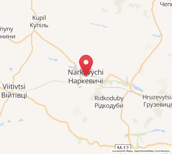 Map of Narkévytchi, Khmelnytskyi