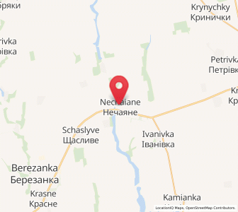 Map of Nétchaïané, Mykolaiv