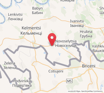 Map of Nélypivtsi, Chernivtsi