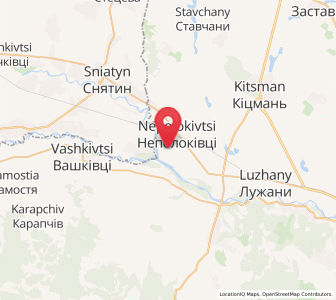 Map of Népolokivtsi, Chernivtsi