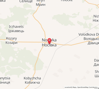 Map of Nosivka, Chernihiv