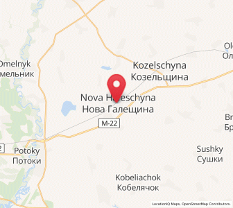 Map of Nova Haléchtchyna, Poltava