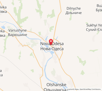 Map of Nova Odessa, Mykolaiv