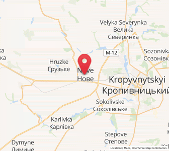 Map of Nové, Kirovohrad