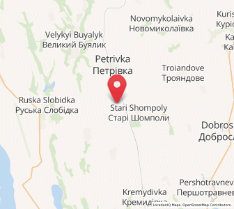 Map of Novi Shompoly, Odessa