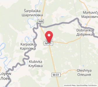 Map of Novi Yarylovychi, Chernihiv