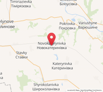 Map of Novokatérynivka, Mykolaiv