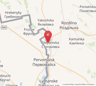 Map of Novokrasne, Odessa