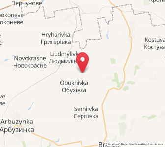 Map of Novomarïvka, Mykolaiv