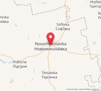 Map of Novomykolaïvka, Zaporizhzhia