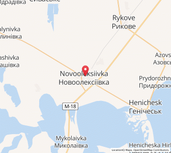 Map of Novooleksiïvka, Kherson