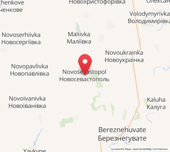 Map of Novossévastopol, Mykolaiv