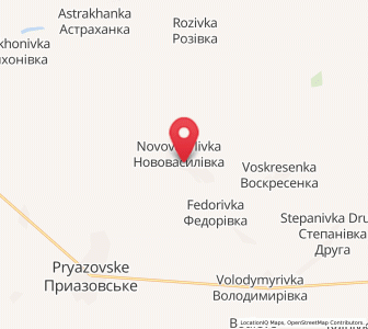 Map of Novovassylivka, Zaporizhzhia