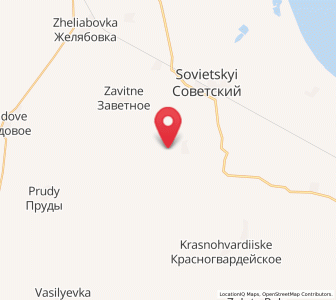 Map of Novy Mir, Crimea