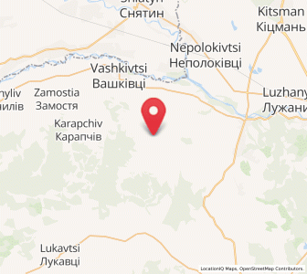 Map of Nyjni Stanivtsi, Chernivtsi