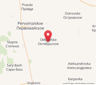 Map of Oktyabr’skoye, Crimea