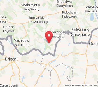 Map of Oleksiïvka, Chernivtsi