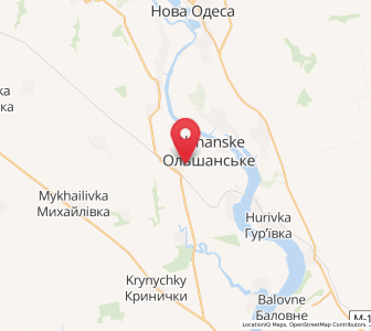 Map of Olchanské, Mykolaiv