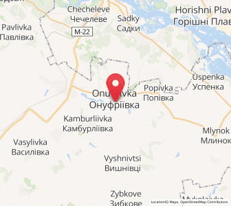 Map of Onoufriïvka, Kirovohrad