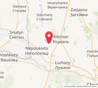 Map of Ochykhliby, Chernivtsi