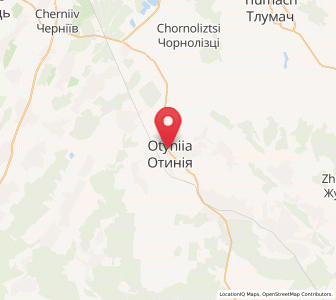 Map of Otyniïa, Ivano-Frankivsk