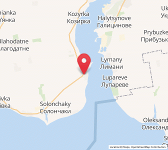 Map of Paroutyné, Mykolaiv