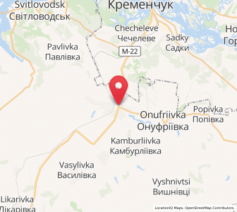 Map of Pavlych, Kirovohrad