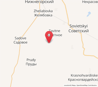 Map of Pchel’niki, Crimea