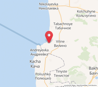 Map of Peschanoye, Crimea