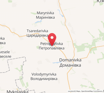 Map of Pétropavlivka, Mykolaiv