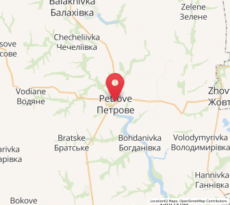Map of Pétrové, Kirovohrad