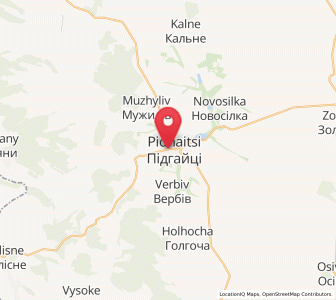 Map of Pidhaïtsi, Ternopil