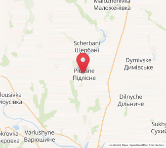 Map of Pidlisné, Mykolaiv