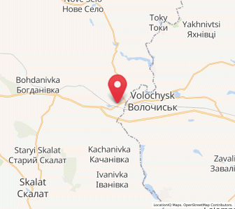 Map of Pidvolotchysk, Ternopil