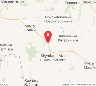 Map of Pichtchanyï Brid, Mykolaiv