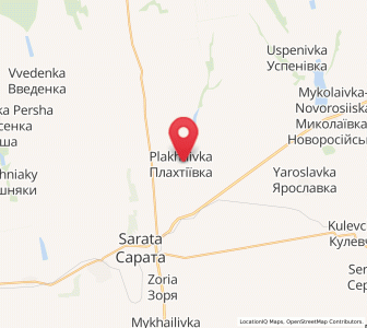 Map of Plakhtiïvka, Odessa