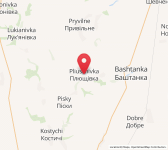 Map of Pliouchtchivka, Mykolaiv
